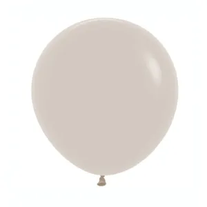 18" Round Balloon White Sand