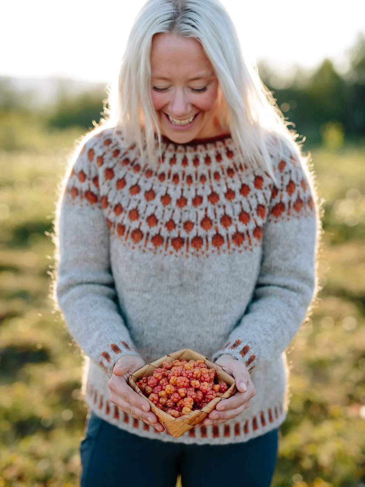 Cloudberry Beige Lettlopi Wool Sweater - Knitting kit