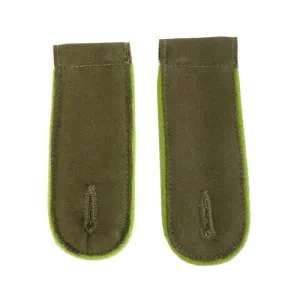 DAK Afrika Korps Meadow Green Piped EM Shoulder Boards - Grenadier