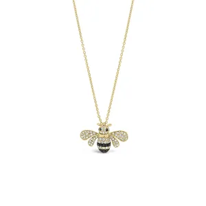 Diamond Bee Pendant