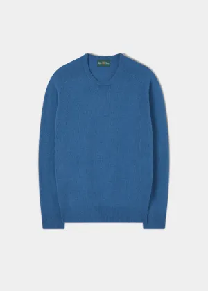 Dorset Men's Lambswool Jumper in Teal Blue - Classic Fit