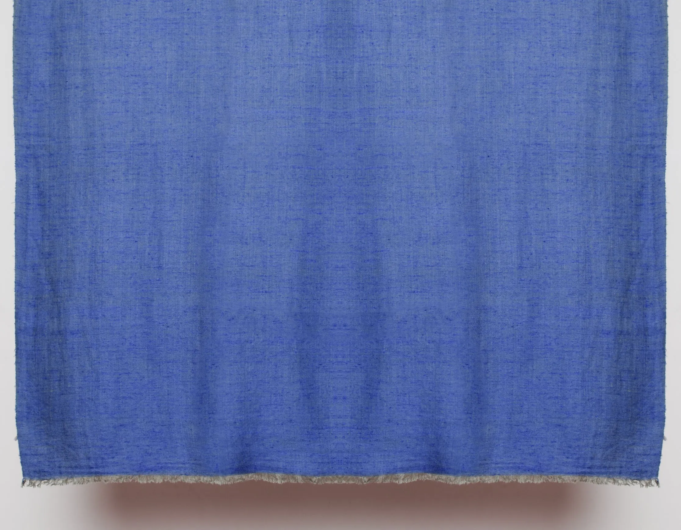 Dual Blue Handwoven Reversible Cashmere Pashmina Shawl