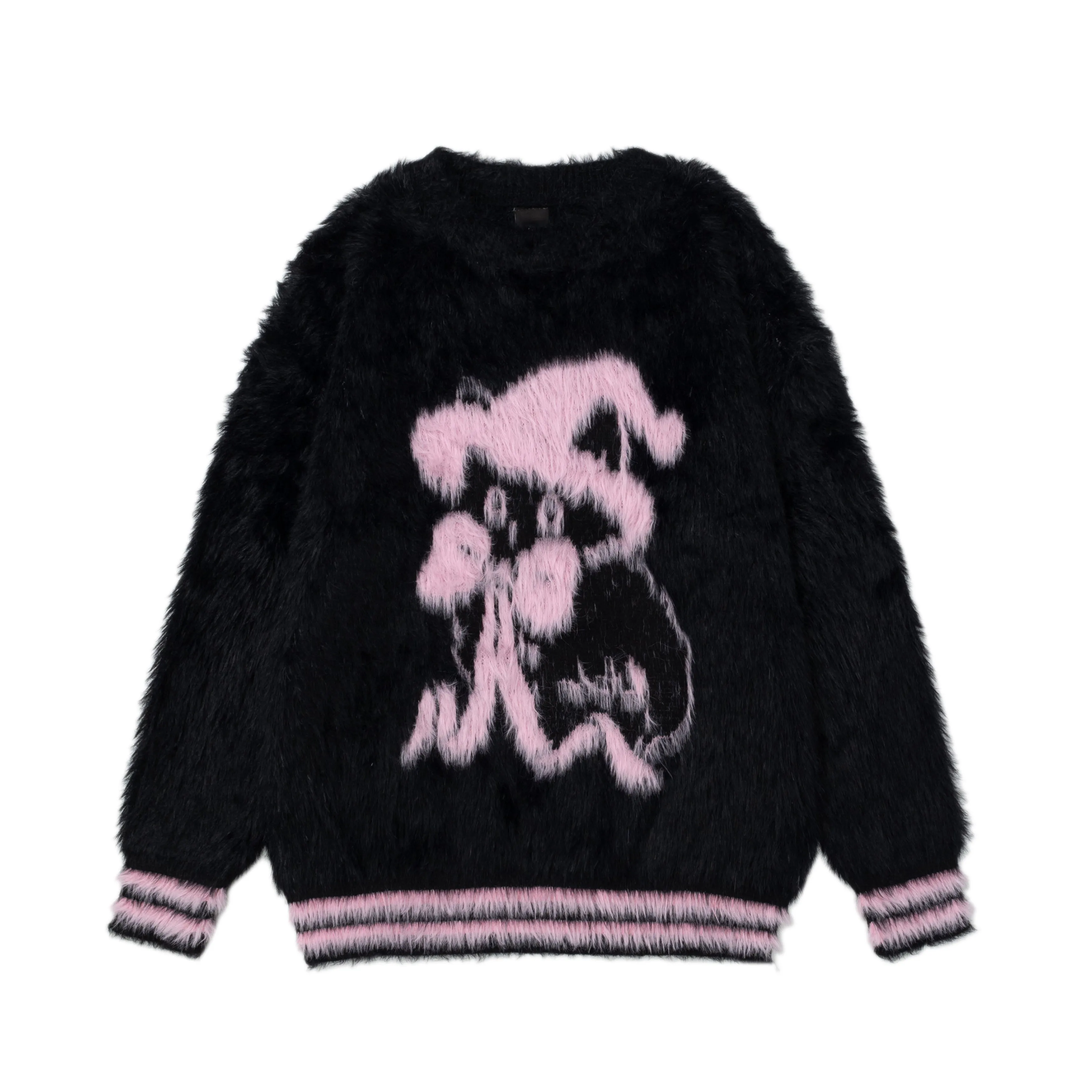 Faire Echo Fall Winter Pink Cat Mohair Sweater