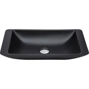 Fienza Classique 600 Matte Black Solid Surface Basin