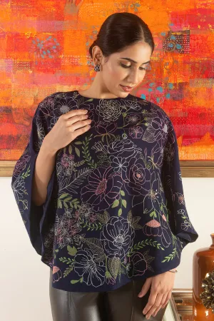 Floral Grandeur Poncho