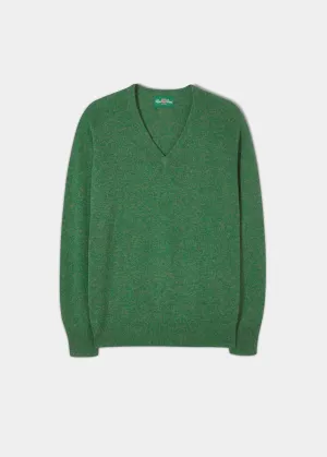 Hampshire Lambswool Jumper in Courgette - Classic Fit