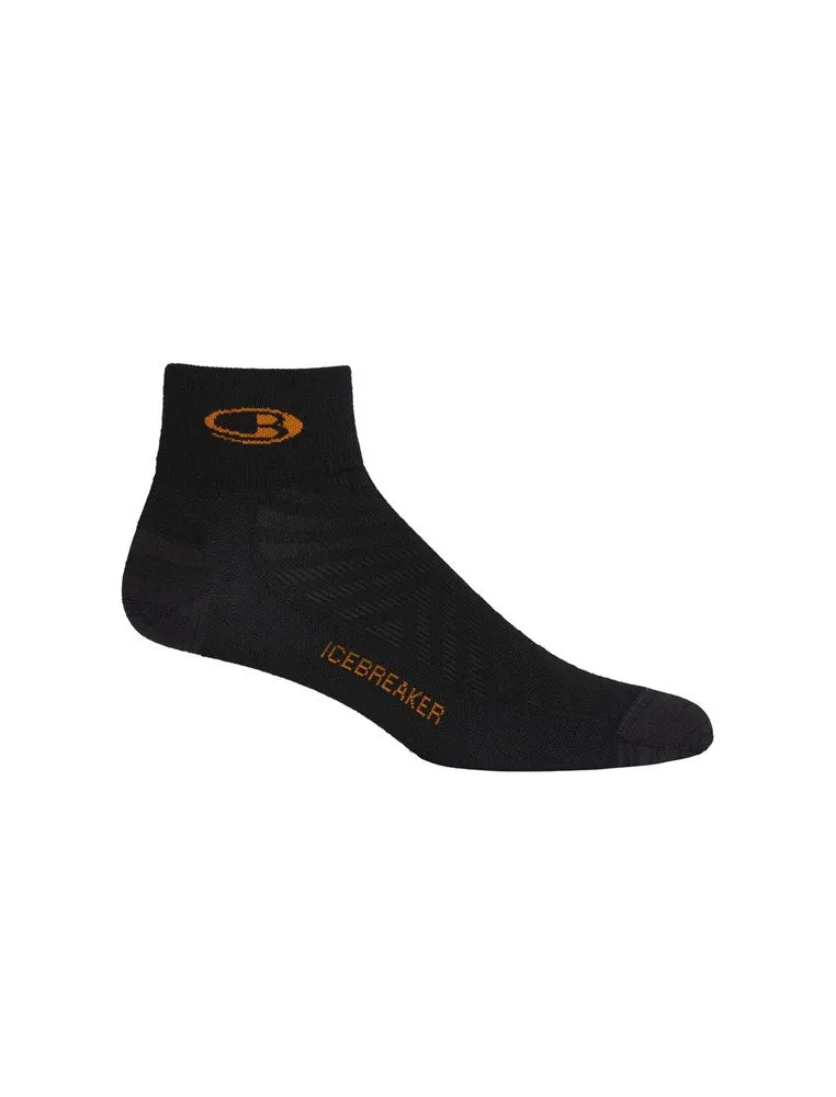 Icebreaker Men's Run  Ultralight Mini Socks - Black