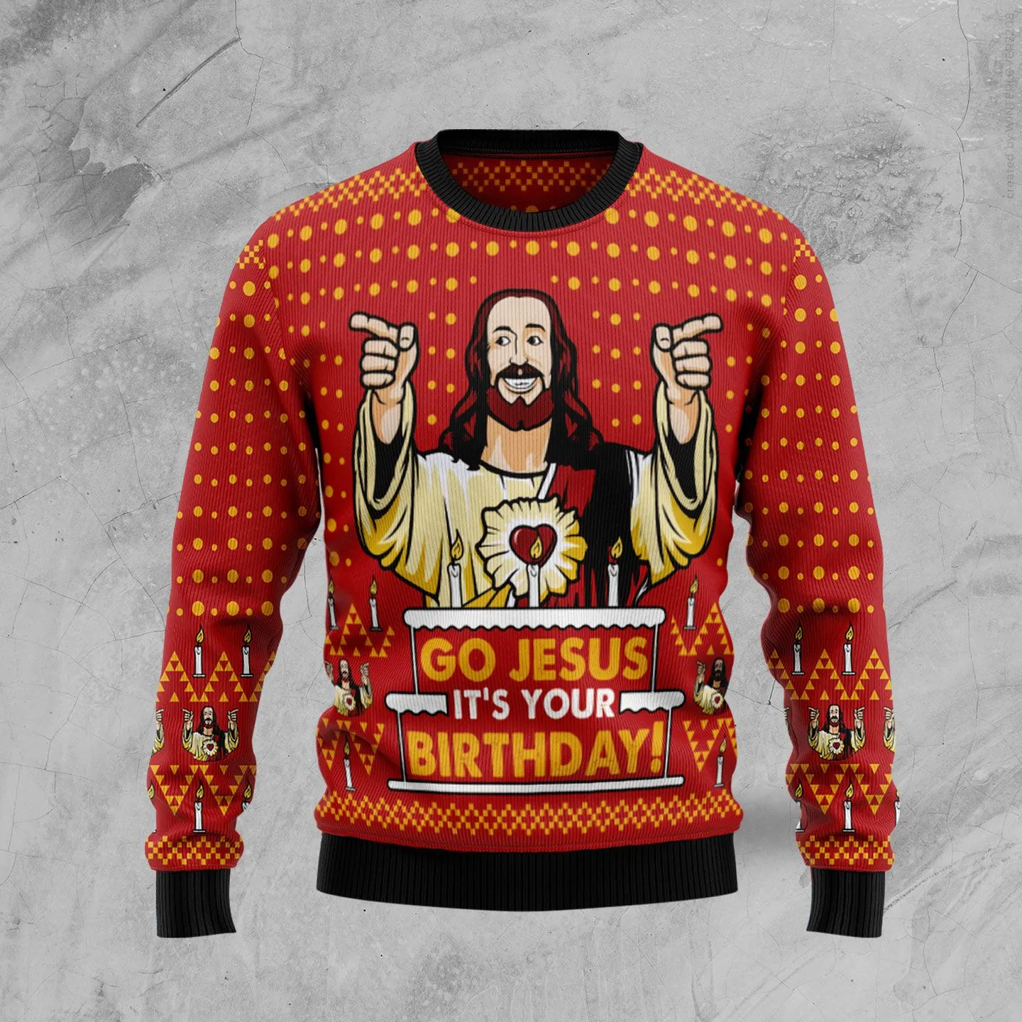 Jesus’s Birthday Ugly Christmas Sweater For Men & Women Adult - Jesus Christ Sweater - God Gifts Idea