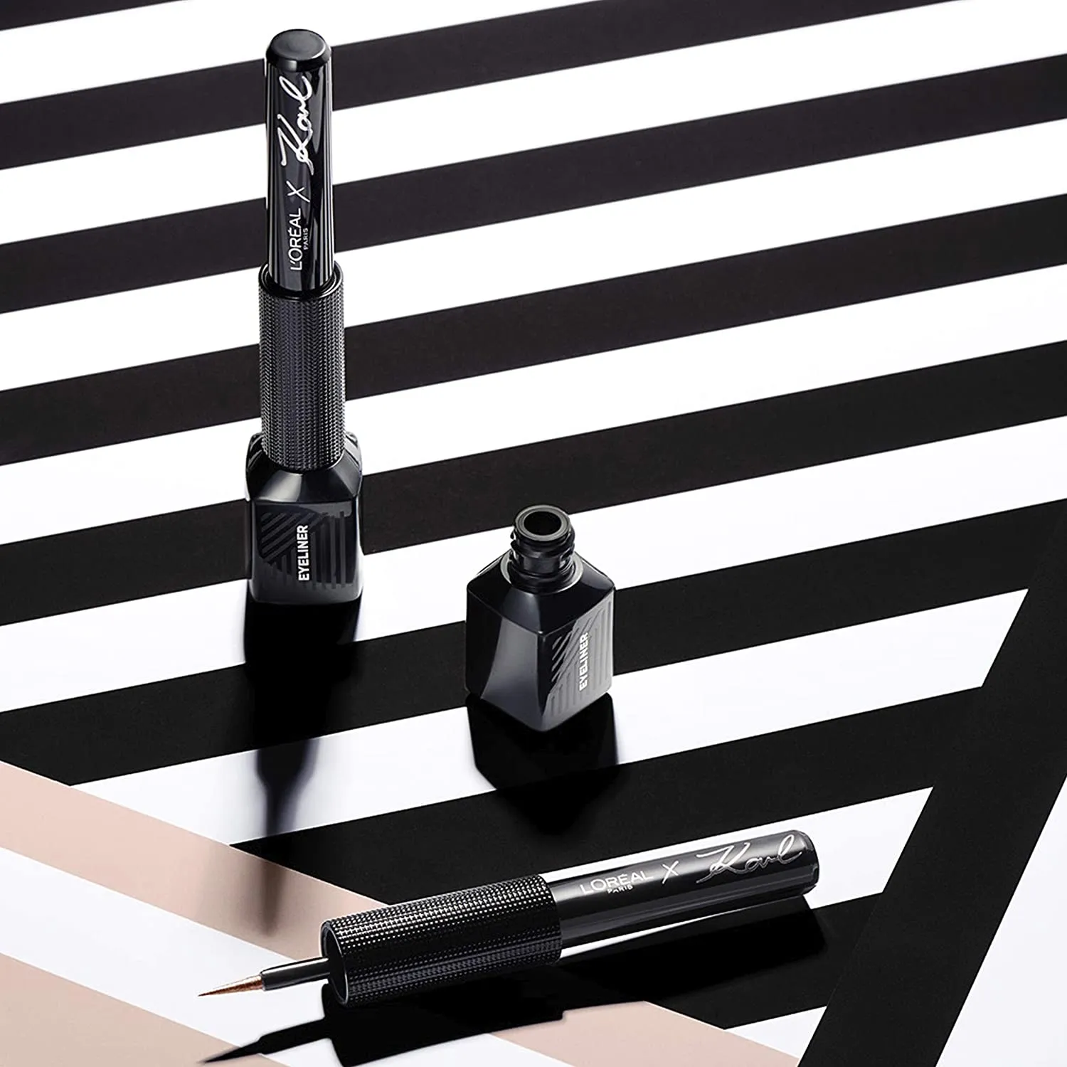 L'Oréal Paris X Karl Lagerfeld Limited Edition Eyeliner No. 12 Chick Rose Silver