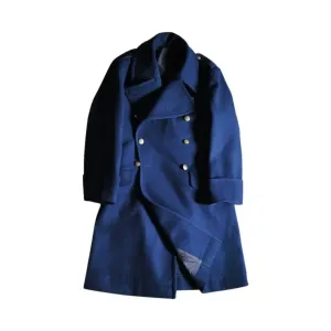 Men's British Officer's Woolen Overcoat