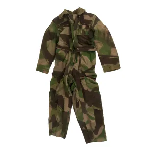 Original British WWII 1945 Dated Tank Crewman Denison Brushstroke Camouflage “Pixie Suit” Coveralls - Excellent Condition