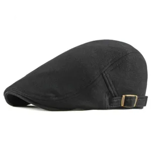 "Beynac" Wool Flat Cap