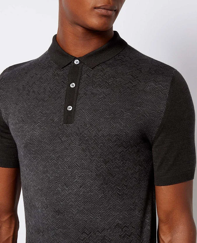 Slim Fit Merino Wool-Blend Polo Shirt