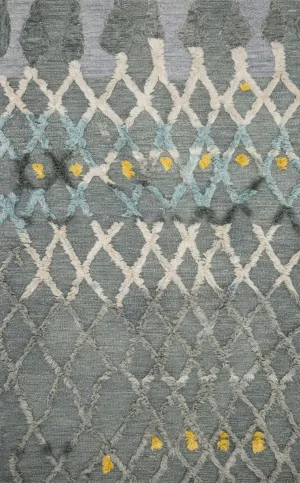 Symbology Rug in Grey & Multi