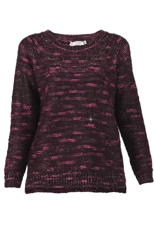 ZONIA Bordeaux Loose Knit Jumper